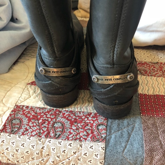 Frye black leather boots size 9 - Picture 4 of 15